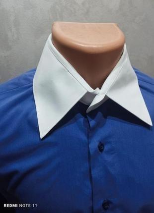 Эффектная хлопковая рубашка популярной торговой марки мужских рубашек giacomo.3 фото