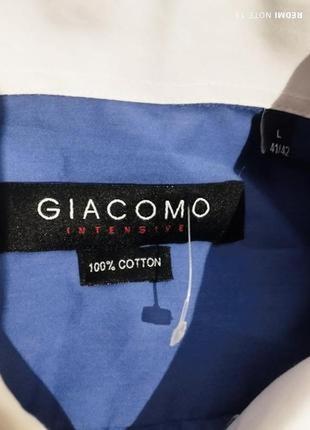 Эффектная хлопковая рубашка популярной торговой марки мужских рубашек giacomo.4 фото