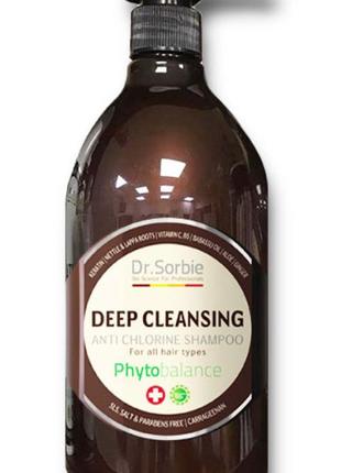 Глубокоочищающий шампунь dr.sorbie deep clean shampoo 400 мл1 фото