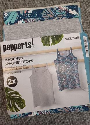 Майки на бретельках 122/128 pepperts