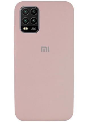 Чехол silicone cover full protective (aa) для xiaomi mi 10 lite рожевий/pink sand