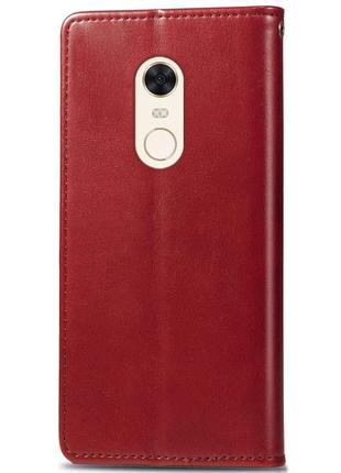 Кожаный чехол книжка getman gallant (pu) для xiaomi redmi 5 plus / redmi note 5 (single camera)4 фото