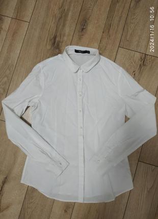Белая женская рубашка, 32 размер(152 см)