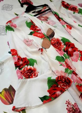 Легкий  цветочный кардиган пиджак накидка от dorothy perkins3 фото