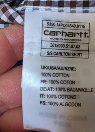 Мужская треккинговая рубашка carhartt, сша размер s6 фото