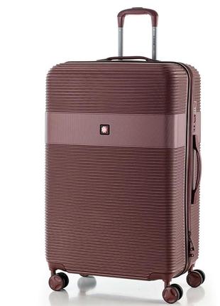 Чемодан дорожный 97 л swissbrand cairo (l) cherry (swb_lhcai206l)