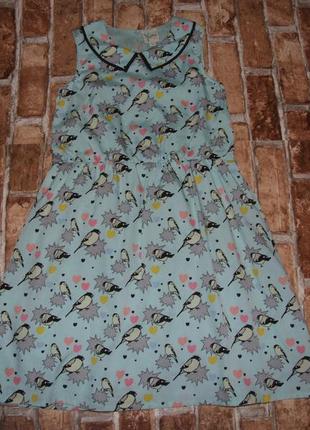 Платье девочке 9 -10 лет yumigirl на котон подкладке