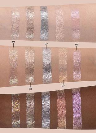 Сияющие жидкие тени-глиттеры flower knows #05 подводка для глаз косметика swan ballet глиттер