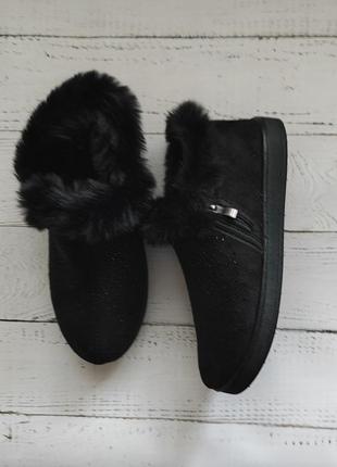 Жіночі чорні бурки бабуши теплі і легкі  24,5см2 фото