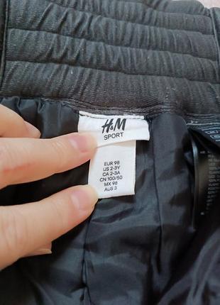 Напівкомбінезон штани зимові h&m на 2-3 роки зріст 98 см6 фото