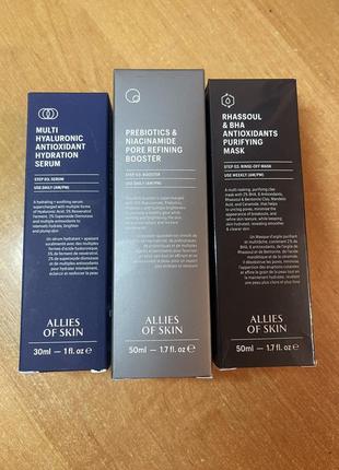 Allies of skin hyaluronic serum prebiotics niacinamid booster mask