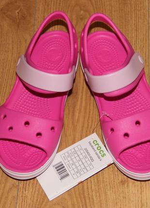 Детские босоножки сандалии crocs bayaband кроксы с11-j3 оригинал8 фото