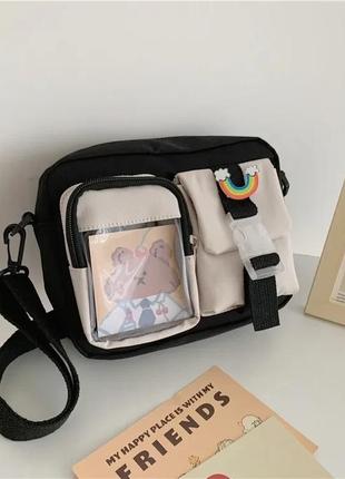 Сумка с медвеженком, с медведем тедди женская для девочки с карманами