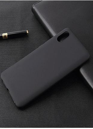 Чохол для huawei y6 2019 силікон soft touch бампер чорний