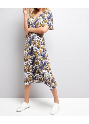 New look xs летнее платье цветочки