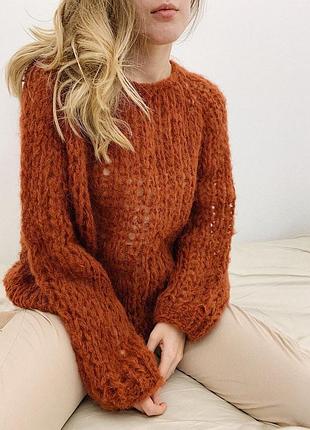 Свитер оверсайз из шерсти альпака