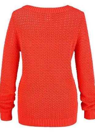 Яркий вязаный ажурный свитер tcm tchibo3 фото