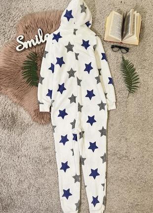 Флисовая пижама кигуруми в звездах No1406 фото
