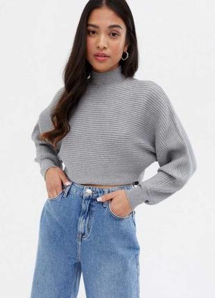 Укорочений джемпер, светр в рубчик від new look.1 фото