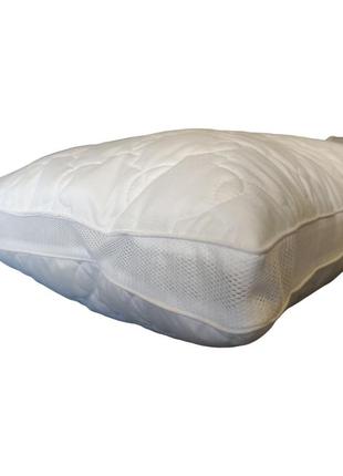 Подушка зі вставками 50×70 силіконова антиалергенна, біла2 фото