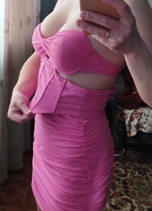 Розовое платье барби3 фото