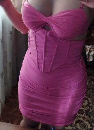 Розовое платье барби1 фото