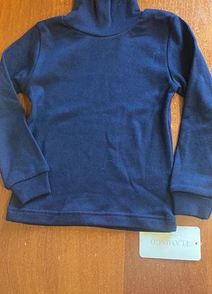 Гольфик начіс гольф водолазки рубчик синій синій
