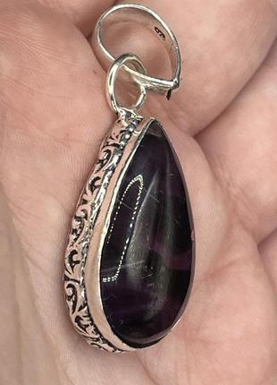 Кулон аметист ауралит 3
