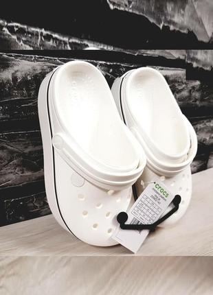 Крокс платформа белые. crocs platform white. оригинал