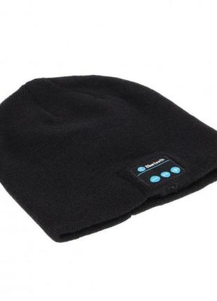 Портативная колонка шапка с bluetooth наушниками sps hat bt true. цвет: черный6 фото