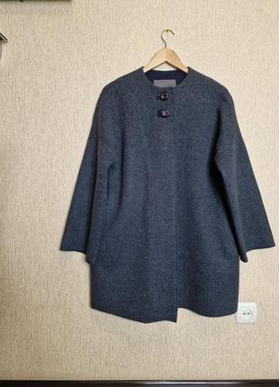 Шикарнюче, якісне пальто з натуральної вовни без підкладу von&zu, оригінал