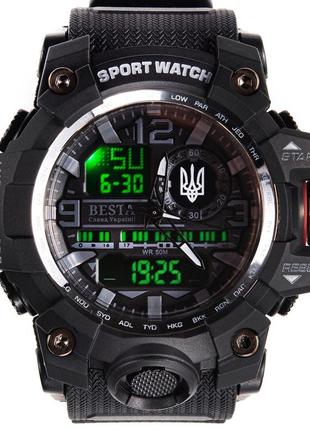 Спортивные часы besta national hero, мужские, водонепроницаемые и противоударные, с подсветкой device clock