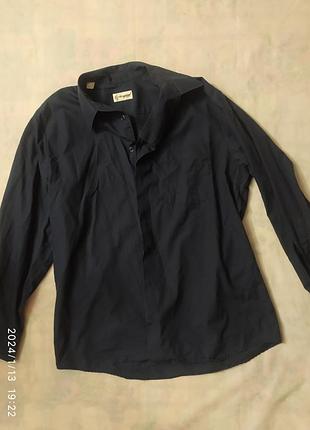 Чоловіча рубашка темно синього кольору