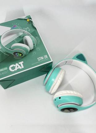 Бездротові навушники led з котячими вушками9 фото