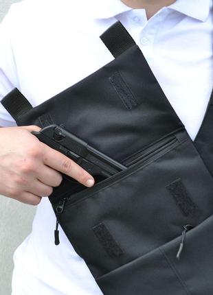 Сумка через плечо мессенджер / тактическая сумка на грудь / тактический мессенджер / сумка мужская планшет8 фото