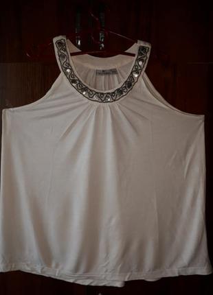 Топ белый с украшением