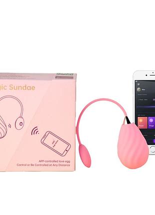 Смарт-віброяйце magic motion sundae pink 3