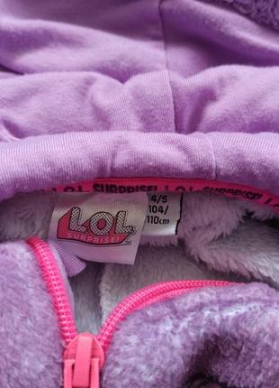 Детский плюшевый комбинезон 4-5 лет теплый кигуруми лол для девочки пижама пижамка6 фото