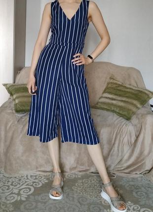 Комбинезон комбез с кюлотами в полоску