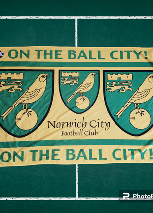 Футбольный флаг-баннер fc norwich city