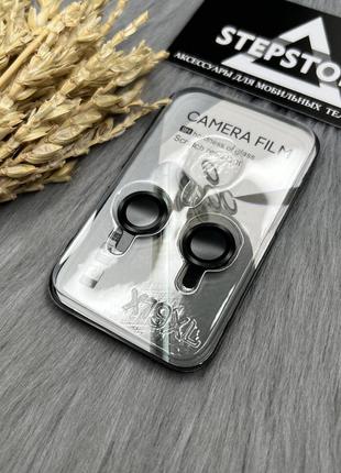 Линзы на камеру для iphone 14 цветные защитное стекло прозрачное противоударное