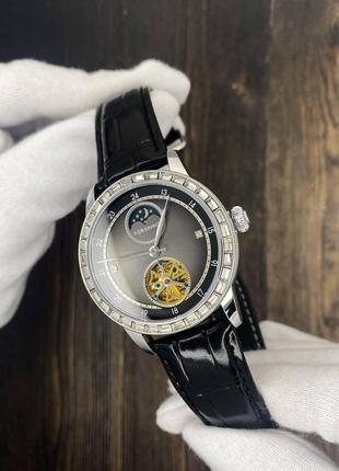 Часы на руку с кожаным ремешком форсайнин механические часы мужские часы форсининг наручные часы forsining