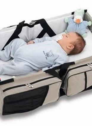 Універсальне перенесення-ліжко для малюків ganen baby bed and bag багатофункціональна сумка-трансформер4 фото