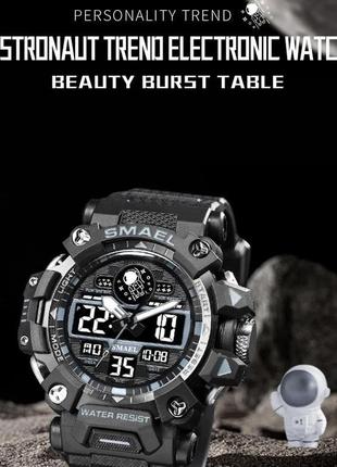 Электронные часы smael astronaut alloy для студентов мужского пола.5 фото