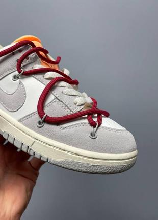 Nike dunk low off-white lot 358 фото