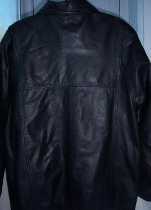 Куртка кожаная женская р. 16 евро2 фото