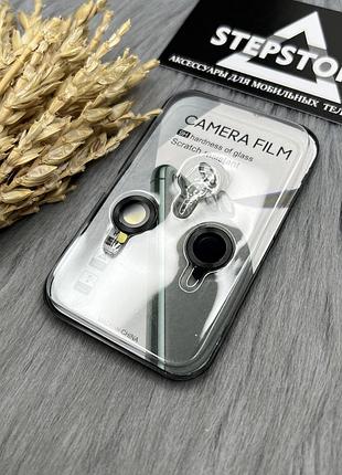 Линзы на камеру для iphone 12 цветные защитное стекло прозрачное противоударное
