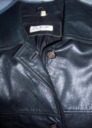 Куртка кожаная женская р. 16 евро3 фото