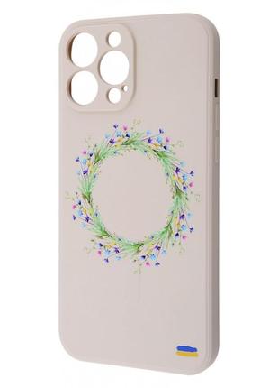 Чохол wave ukraine edition case with magsafe iphone 13 pro max flowers1 фото