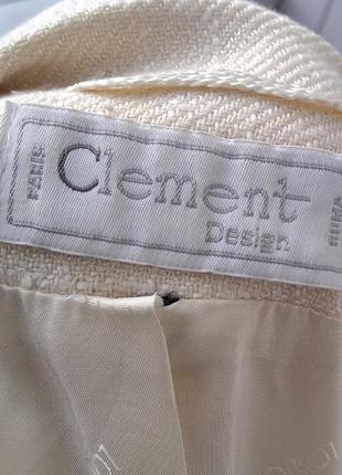 Винтажный твидовый пиджак шерсть шелк clement3 фото